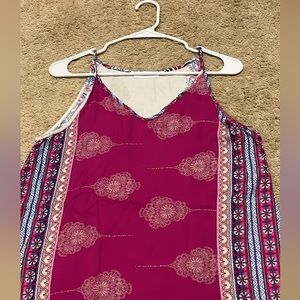 Stitch fix tank top. Size medium, pink and multi colored